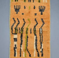 Vintage Runner Moroccan Rug 2.6 x 9.8 feet / 80 x 301 cm - Ettilux Home