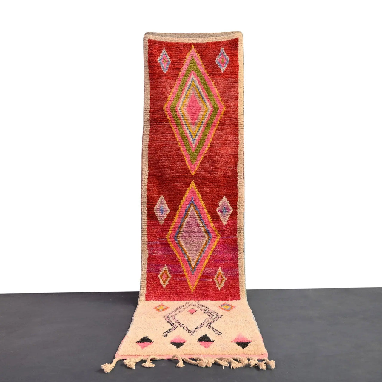 Vintage Runner Moroccan Rug 2.6 x 9.8 feet / 80 x 301 cm - Ettilux Home