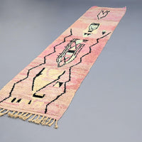 Thumbnail for Vintage Runner Moroccan Rug 2.7 x 12.4 feet / 82 x 378 cm - Ettilux Home