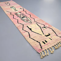 Thumbnail for Vintage Runner Moroccan Rug 2.7 x 12.4 feet / 82 x 378 cm - Ettilux Home