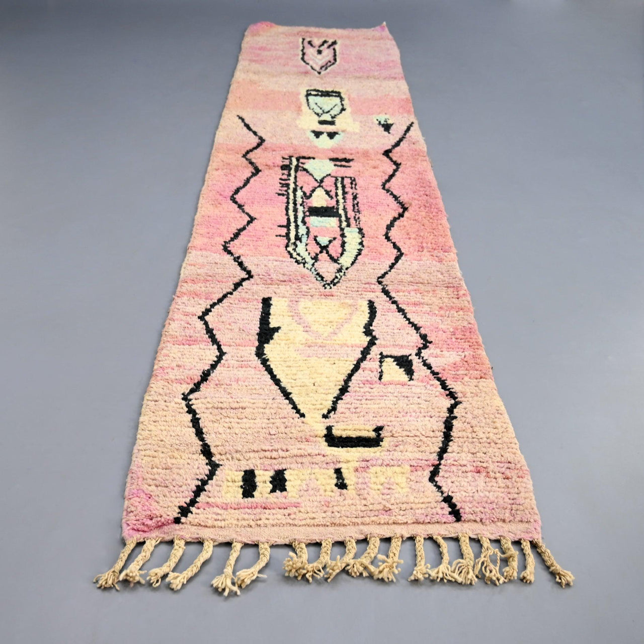 Vintage Runner Moroccan Rug 2.7 x 12.4 feet / 82 x 378 cm - Ettilux Home