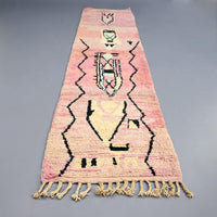 Thumbnail for Vintage Runner Moroccan Rug 2.7 x 12.4 feet / 82 x 378 cm - Ettilux Home