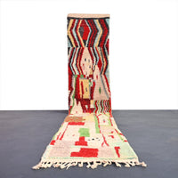 Thumbnail for Vintage Runner Moroccan Rug 2.8 x 14.4 feet / 86 x 440 cm - Ettilux Home
