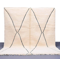 Thumbnail for White Arij Beni Ourain Rug 9 x 7.8 feet / 273 x 240 cm - Ettilux Home