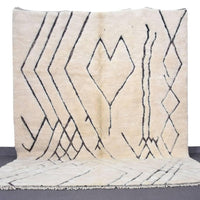 Thumbnail for White Authentic Beni Ourain Moroccan Rug - Ettilux Home