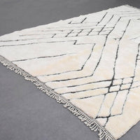 Thumbnail for White Authentic Beni Ourain Moroccan Rug - Ettilux Home