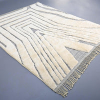 Thumbnail for White Custom Made Luxury Beni Mrirt Rug - Ettilux Home