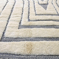 Thumbnail for White Custom Made Luxury Beni Mrirt Rug - Ettilux Home
