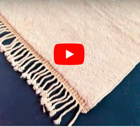 Valencia White Luxury Beni Mrirt Moroccan Rug 8 X 11.1 ft /  245 X 340 cm